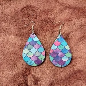 Mermaid scale earrings